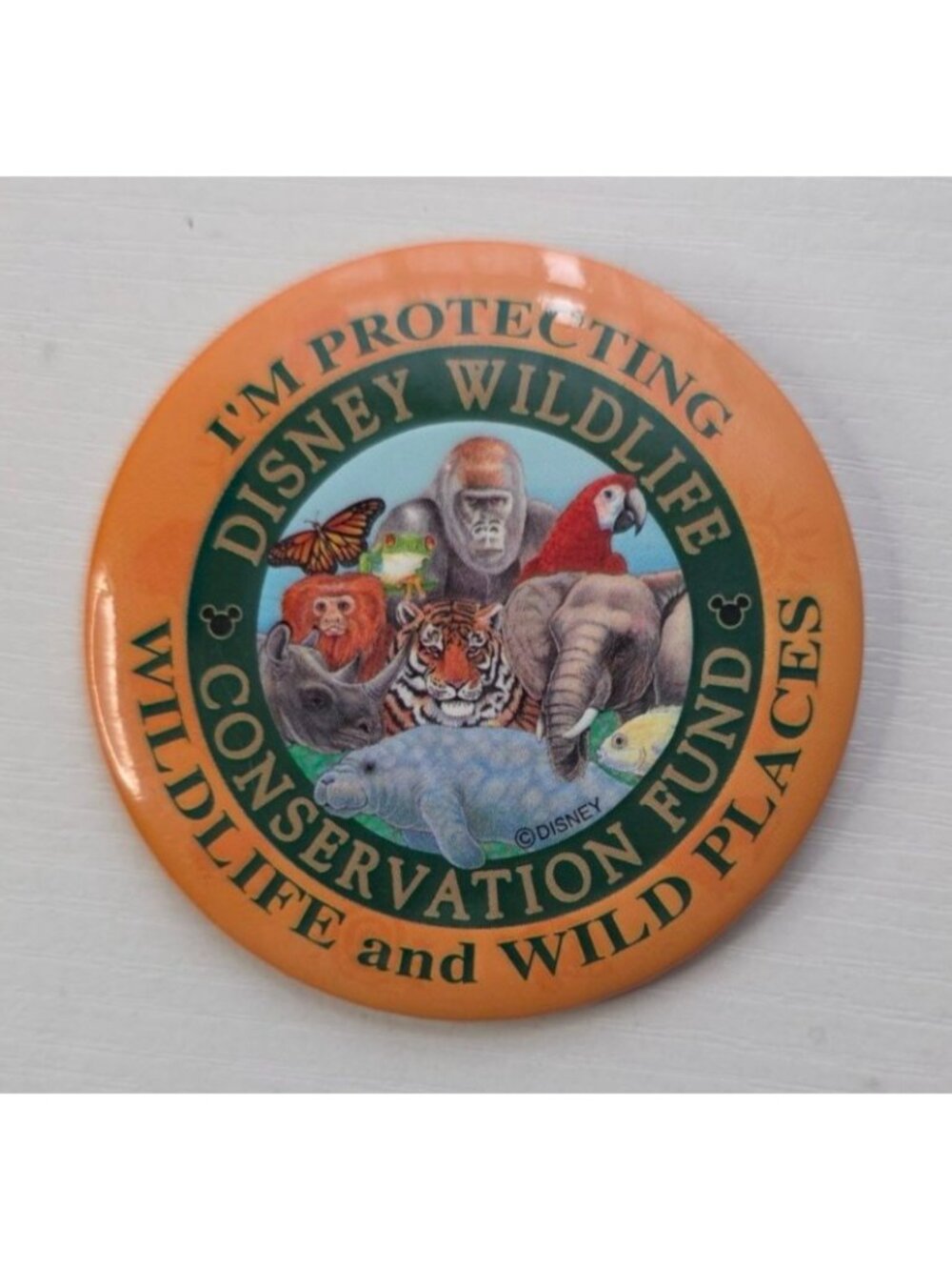 Disney Wildlife Conservation Fund "I'm Protecting Wildlife and Wild Places" Butt
